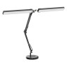 2-in-1 LED Desk Lamp, 24W Brightestwith Table Lamp with Clamp, Desk Light with Flexible Swing Arm,3 Color Modes Stepless Dimmable Double Head Architect Desk Lamps for Home Office Workbench Reading